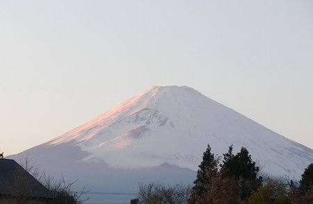 夕焼けの富士