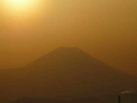 100311-富<br />士山と夕陽 (7)