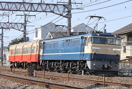 EF65-501+キハ30-62