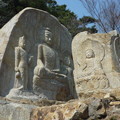 世界遺産：七仏庵磨崖仏像群全景～韓国慶州 Seven Buddhas He-rmitage