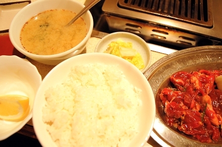 ジンギスカン定食520円
