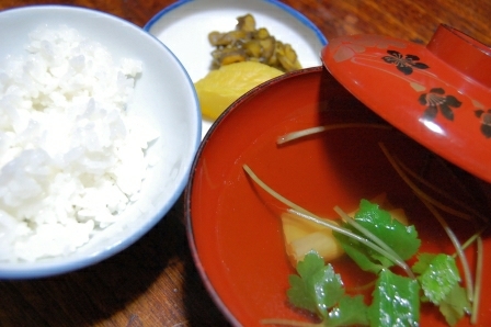白米&おすまし
